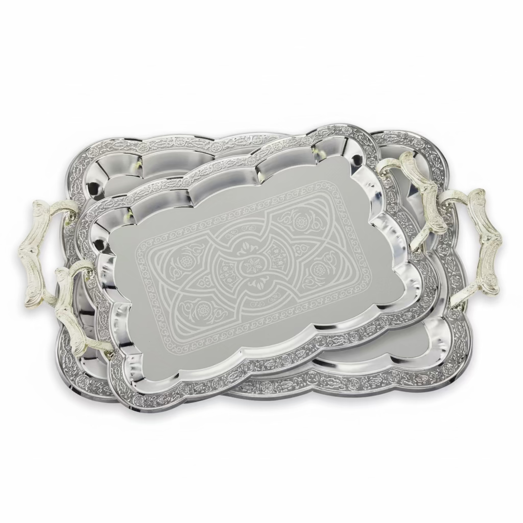 Duygu Sølv/Guld Metalbakkesæt 2 stk. | 3 Varianter