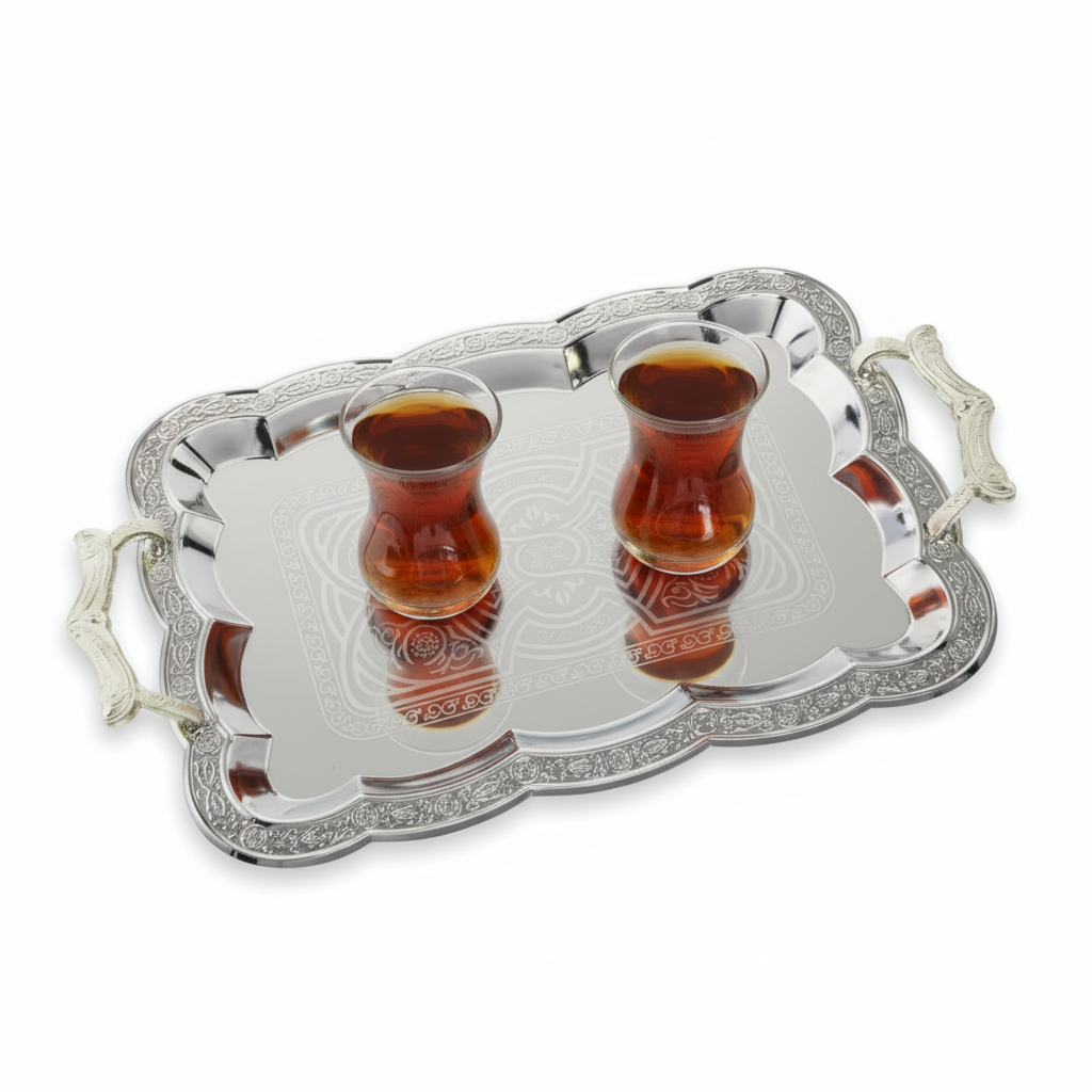 Duygu Sølv/Guld Metalbakkesæt 2 stk. | 3 Varianter