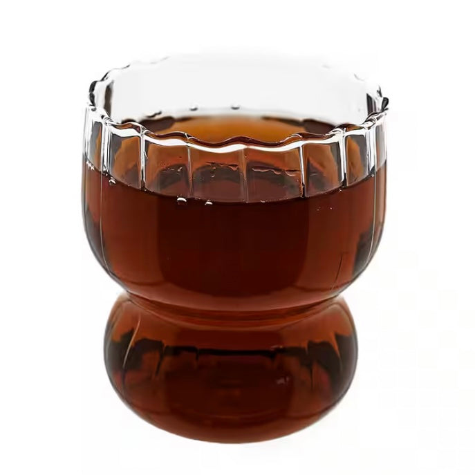 Bølget Drikkeglassæt 2 stk. 300 ml. - Almina Magnolia