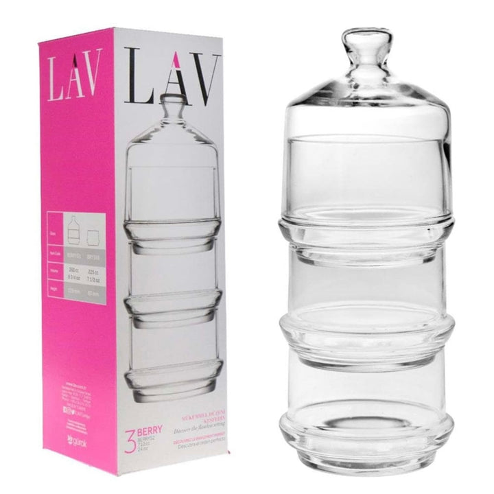 Glasopsats i 4 Dele - LAV Berry - 3 etager