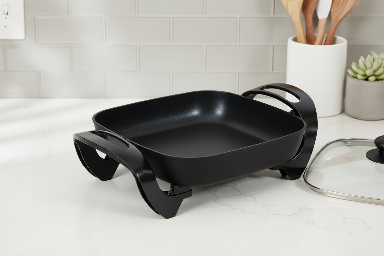 Schäfer Elektrisk Multipande Kvadratisk 30x30x6 cm - 1500W - Sort