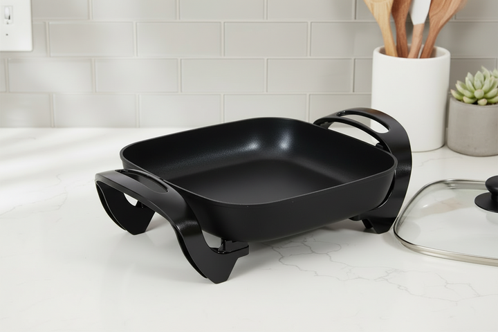 Schäfer Elektrisk Multipande Kvadratisk 30x30x6 cm - 1500W - Sort