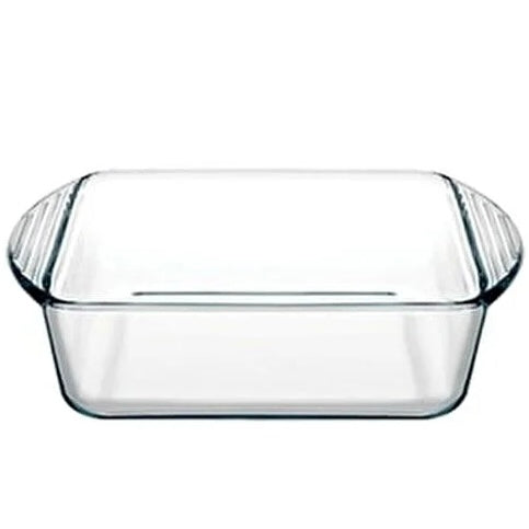 Kvadratisk Ovnfast Glasfad 1 L. - Borcam