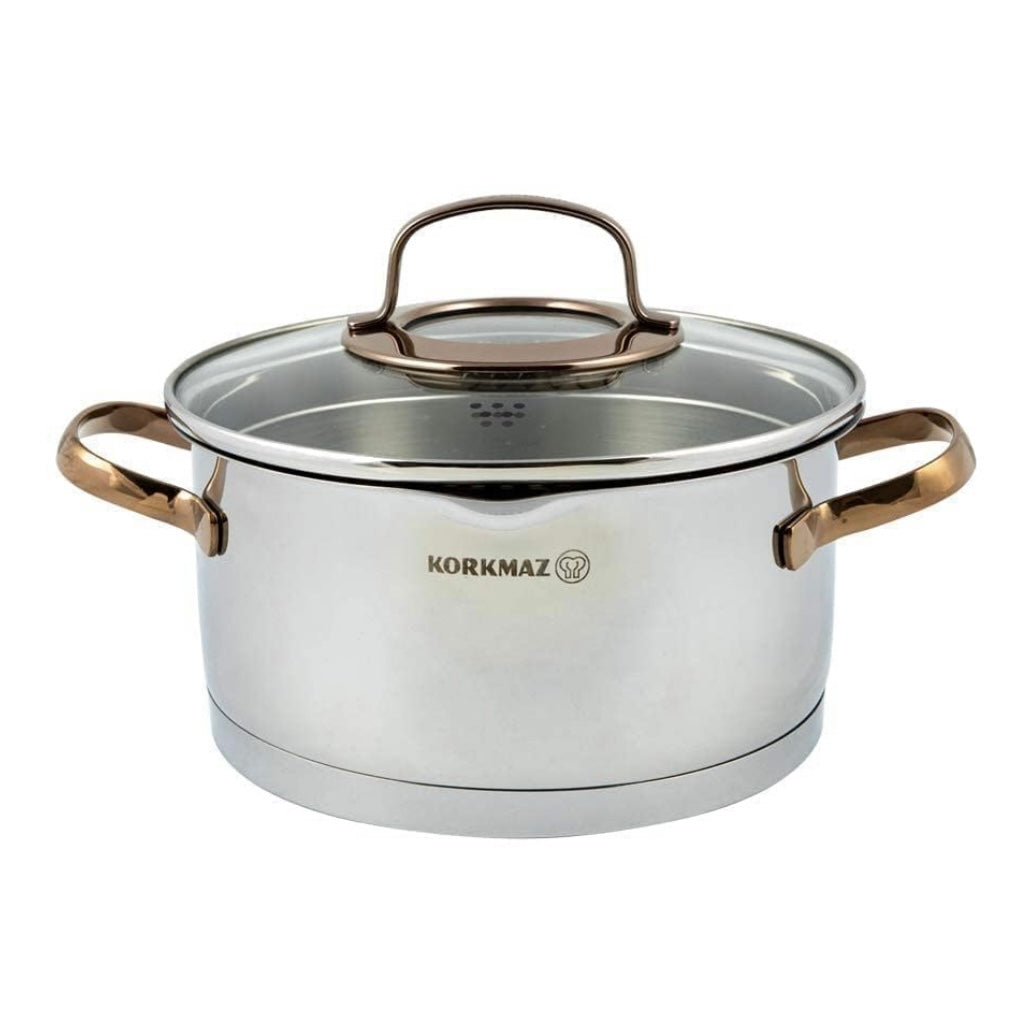 Grydesæt 8 Dele 4 Størrelser - Korkmaz Rosanna