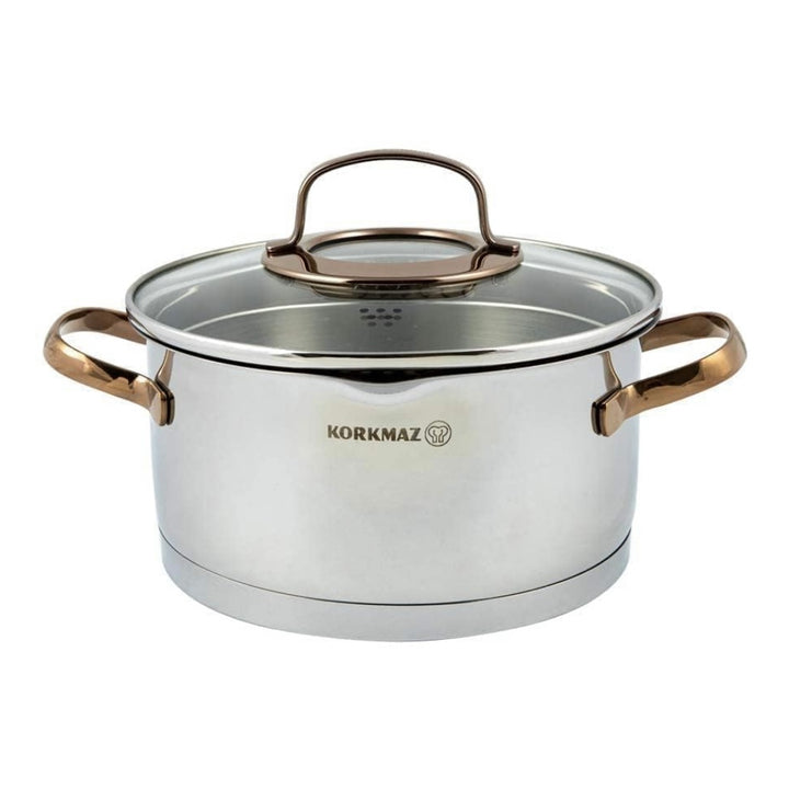 Grydesæt 8 Dele 4 Størrelser - Korkmaz Rosanna