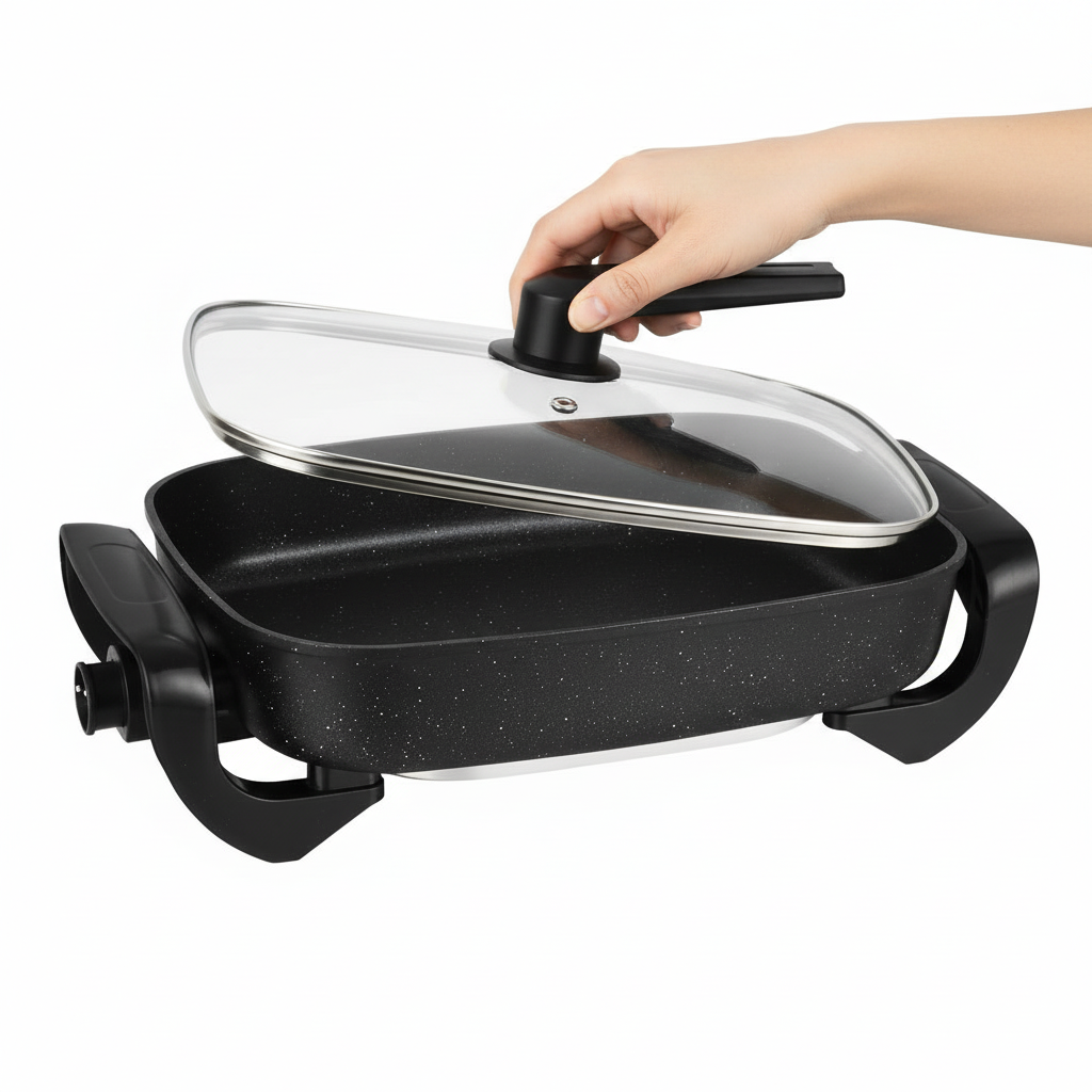 Neudorf Elektrisk Multipande 36x30x7 cm - 7 Liter - 1500W - Sort