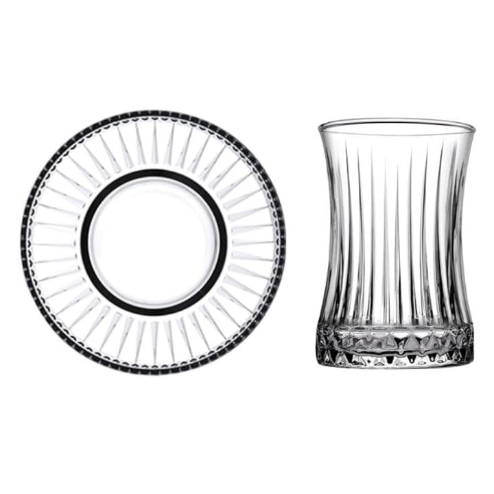 Teglas- og Underkopsæt 12 Dele 170 ml. - Diamonds Elysia