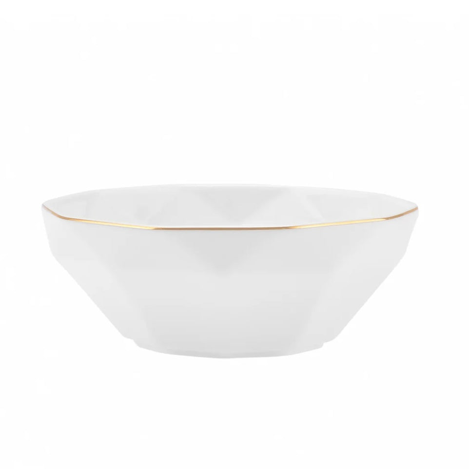 KARACA STREAMLINE ELMAS 57-delt Middagssæt | 12 personer | Hvid/Guld