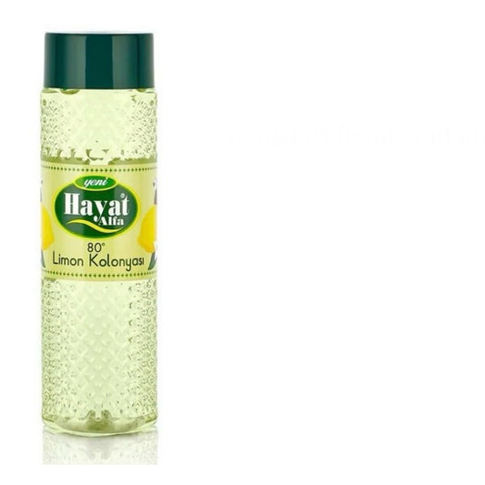 Hayat Alfa Cologne kolonya – 400 ml – 80% alkohol - Lemon