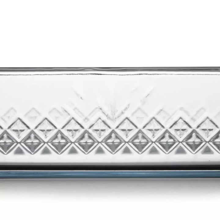 Rektangulær Mønstret Ovnfast Glasfad- Borcam