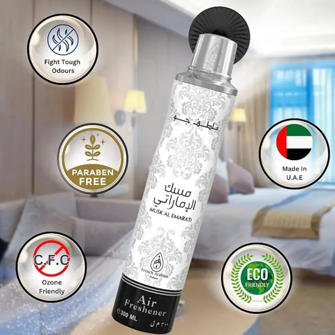 Luftfrisker Musk Al Emarati 300 ml. - French Arabian Perfumes