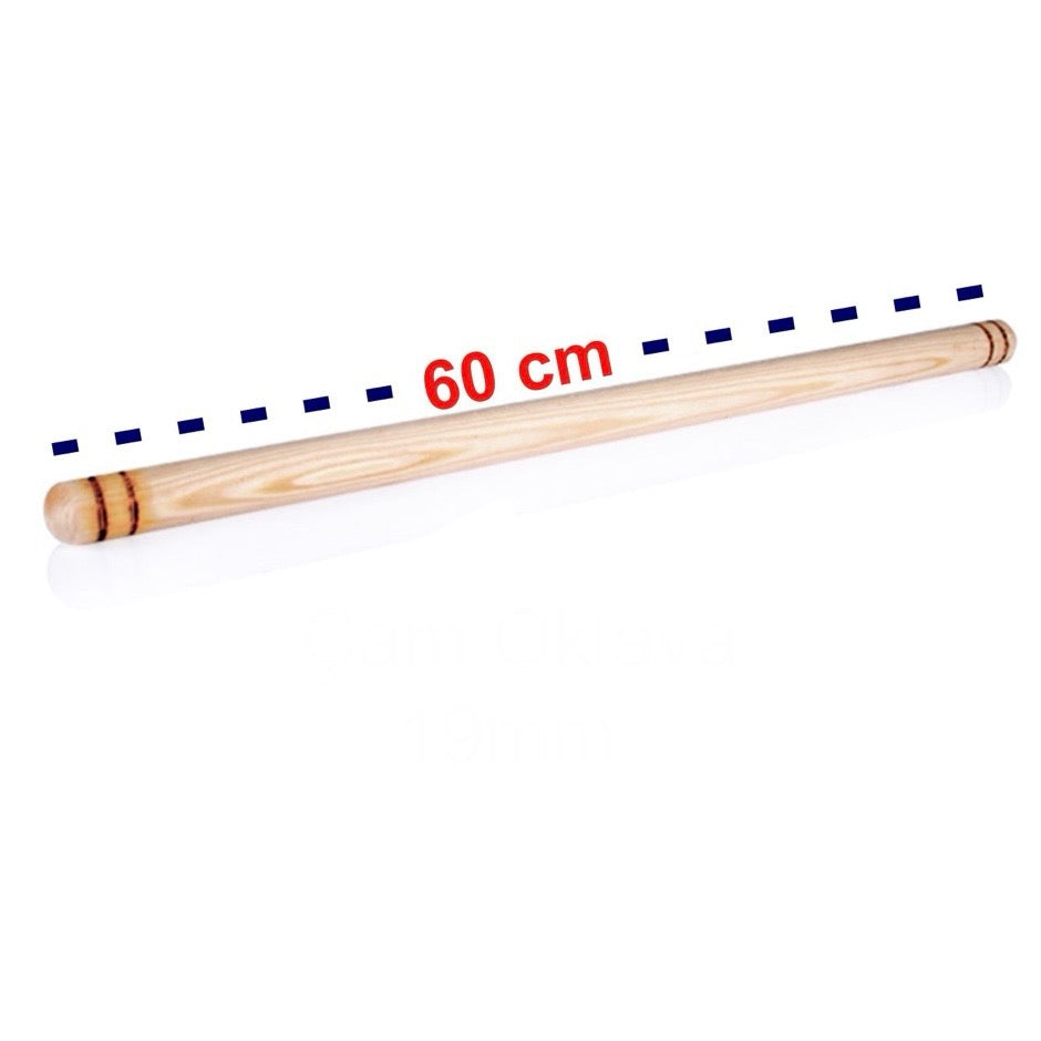 Tynd Dej- og Kagerulle i Træ 60 cm - Kaya Home