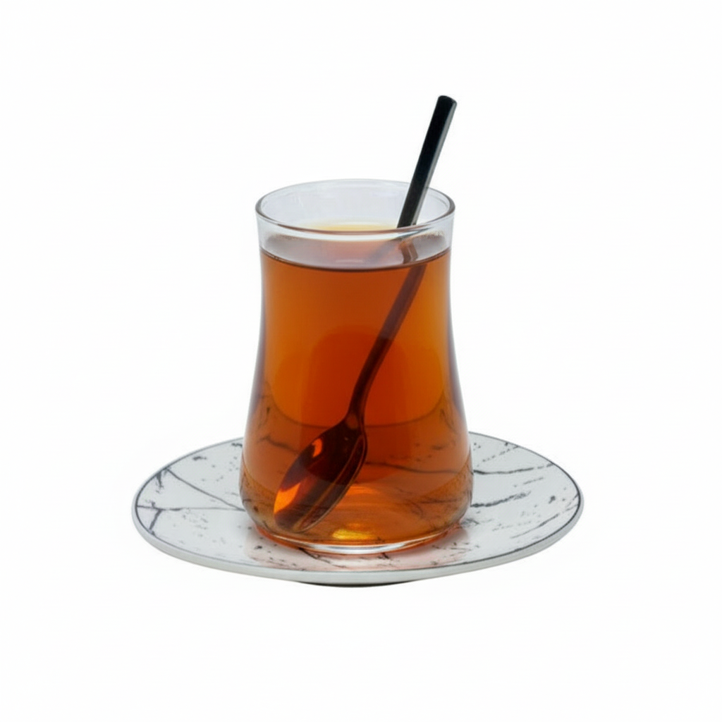 Bricard Teglassæt 18 dele - Sølv/Marmor