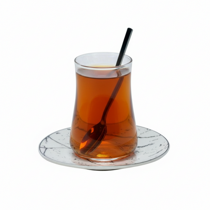 Bricard Teglassæt 18 dele - Sølv/Marmor