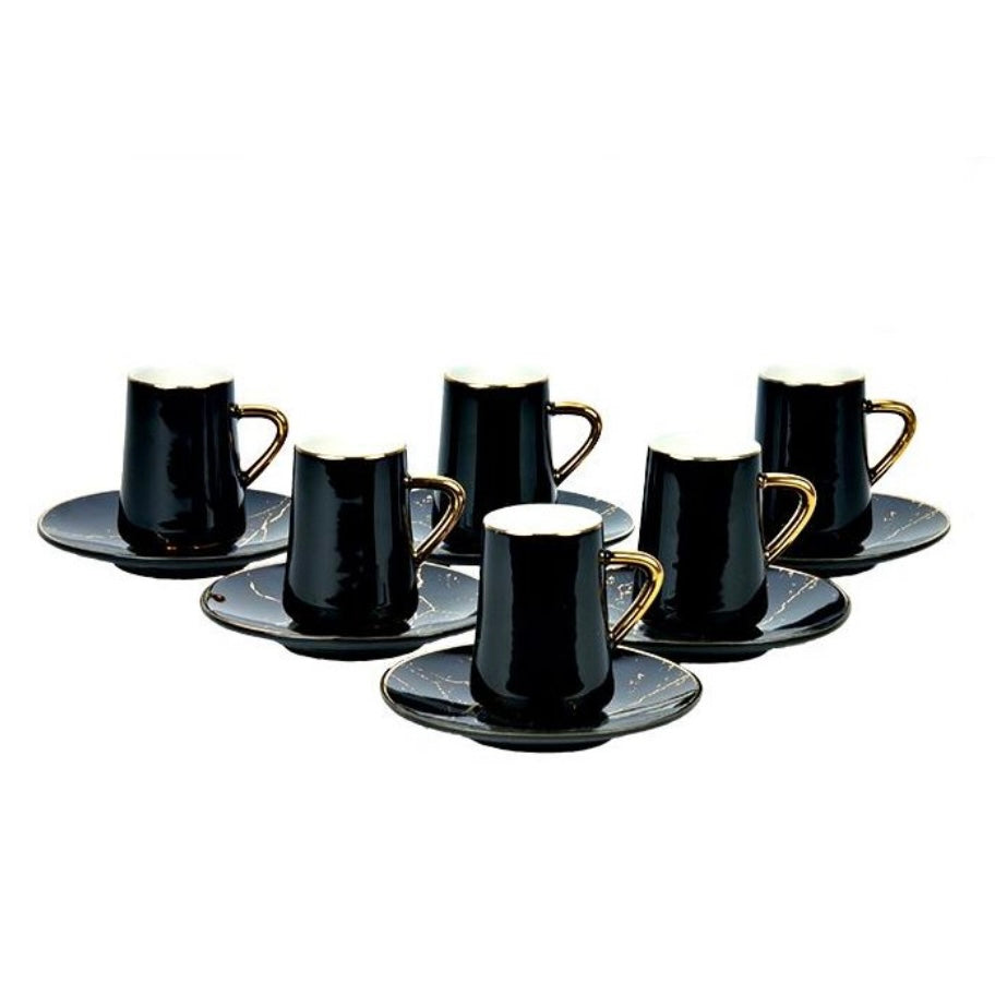 Sort Marmor Bricard Espressosæt - Løven Home