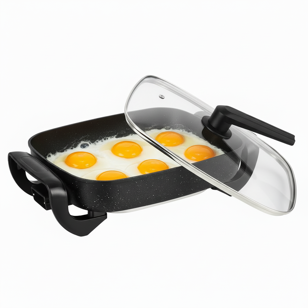 Neudorf Elektrisk Multipande 36x30x7 cm - 7 Liter - 1500W - Sort