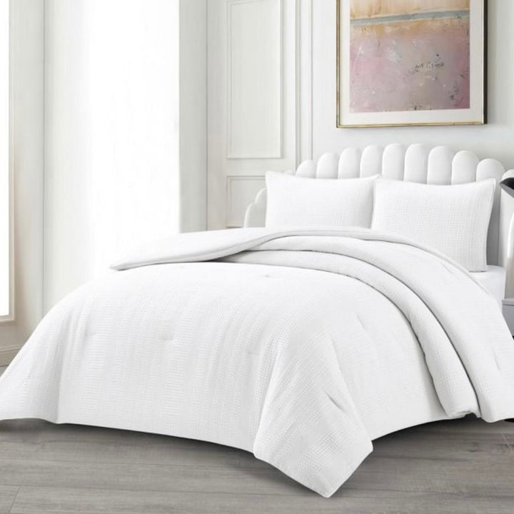 Lavella Afet Sengetæppe Sæt 3 Dele | 240x250 cm | Hvid