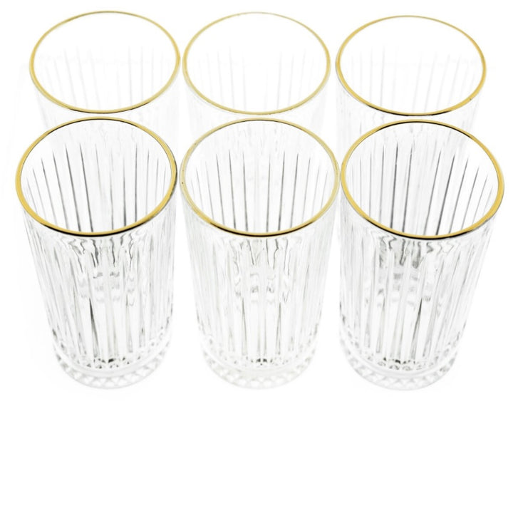 Høj Elisa Golden Drikkeglassæt 6 stk. 300 ml.