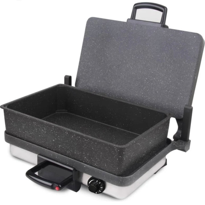 Aluminium Granit Dyb Bradepande (Tepsi) Til Kontaktgrill - Frank & Müller