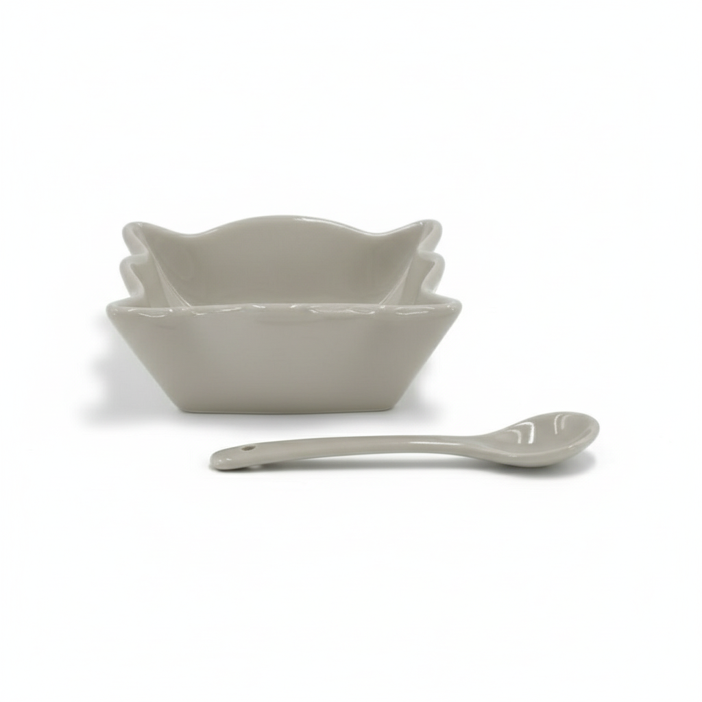 Weissberg Home Tapas Skåle med Skeer – 12 dele i porcelæn