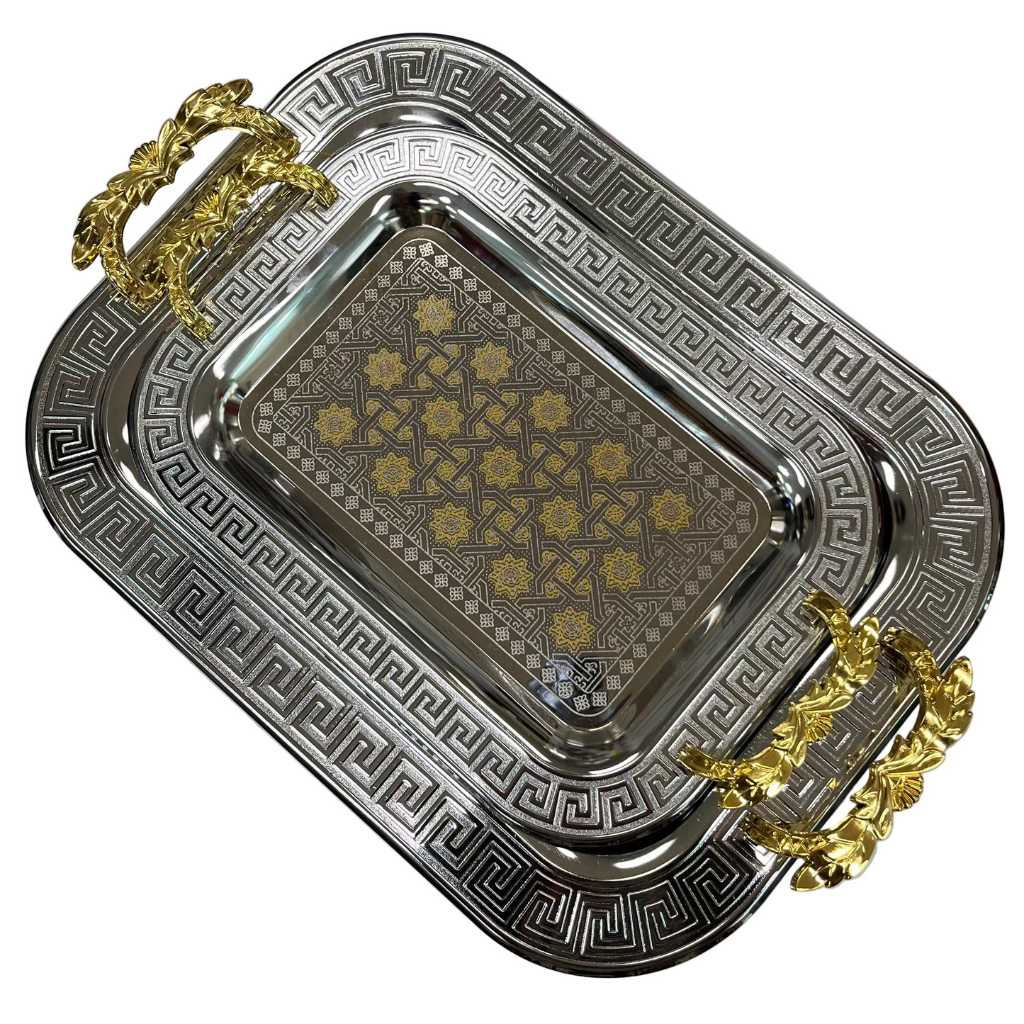 Duygu Sølv/Guld Metalbakkesæt 2 stk. | 3 Varianter