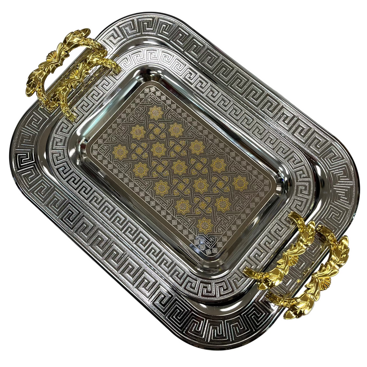 Duygu Sølv/Guld Metalbakkesæt 2 stk. | 3 Varianter