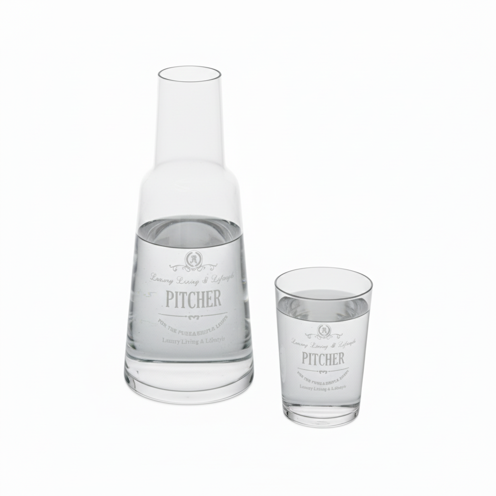 Karaca Marta Natbords Glas Karaffel m/Glas 1000 ML