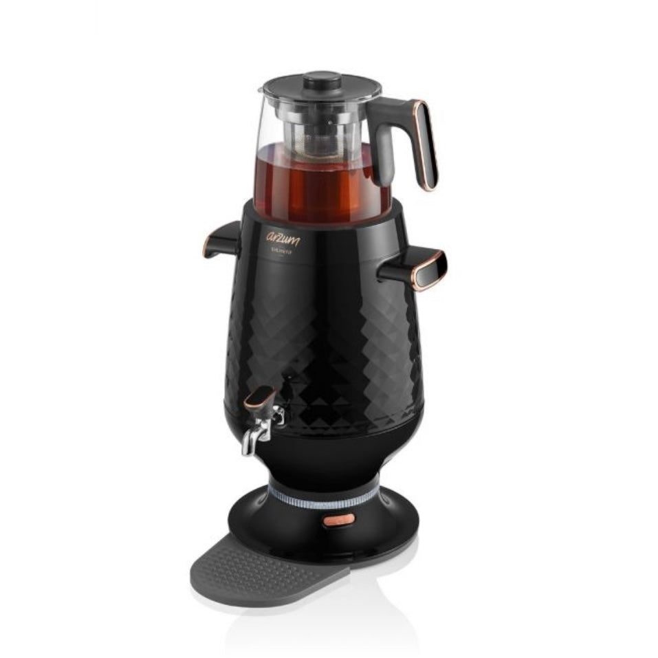 Arzum Ehlikeyif Tyrkisk Temaskine (Semaver) 4,7 liter - Sort