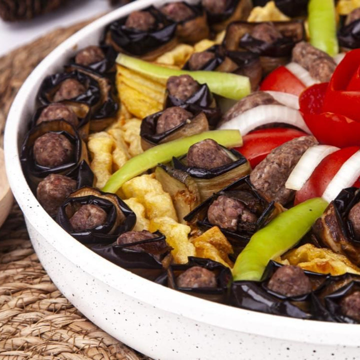 Rund Ovn Bradepande Granit 32 cm - Tac Döküm - Hvid