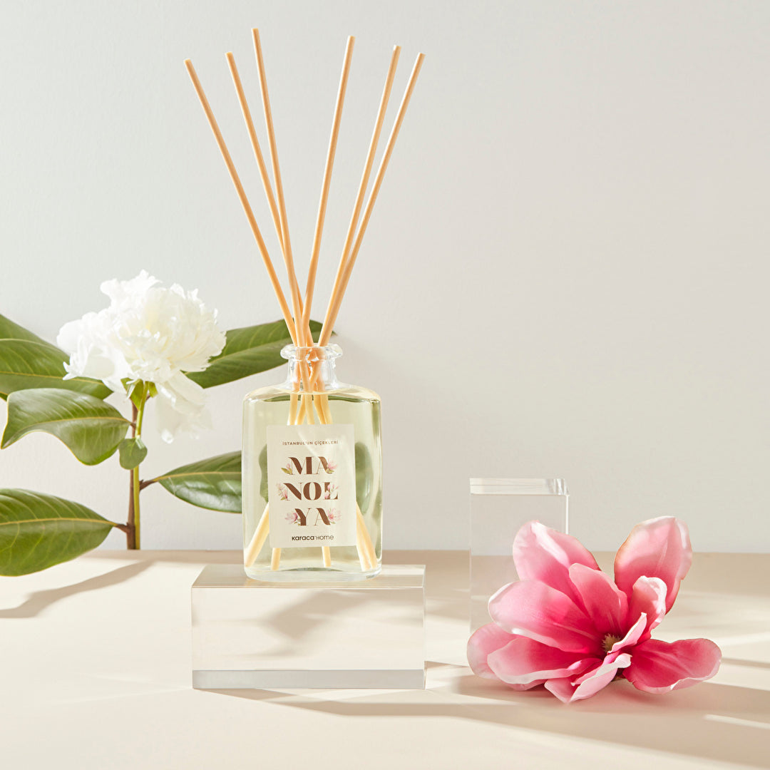Karaca Home Istanbul’s Blomster-serie Duftspreder med Duftpinde – Magnolia – 200 ml