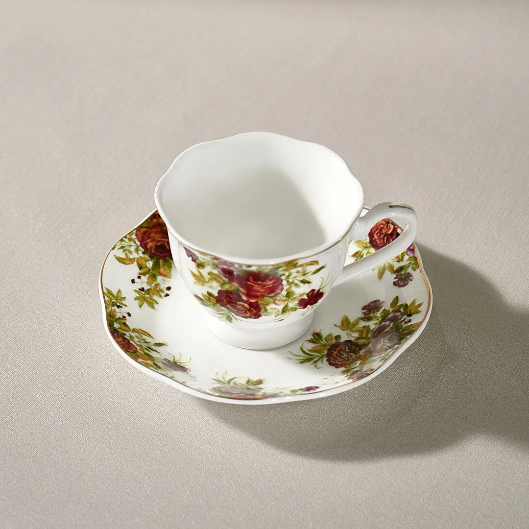 Karaca Asuman Espressosæt 12 Dele til 6 personer (80 ml) - Blomstret