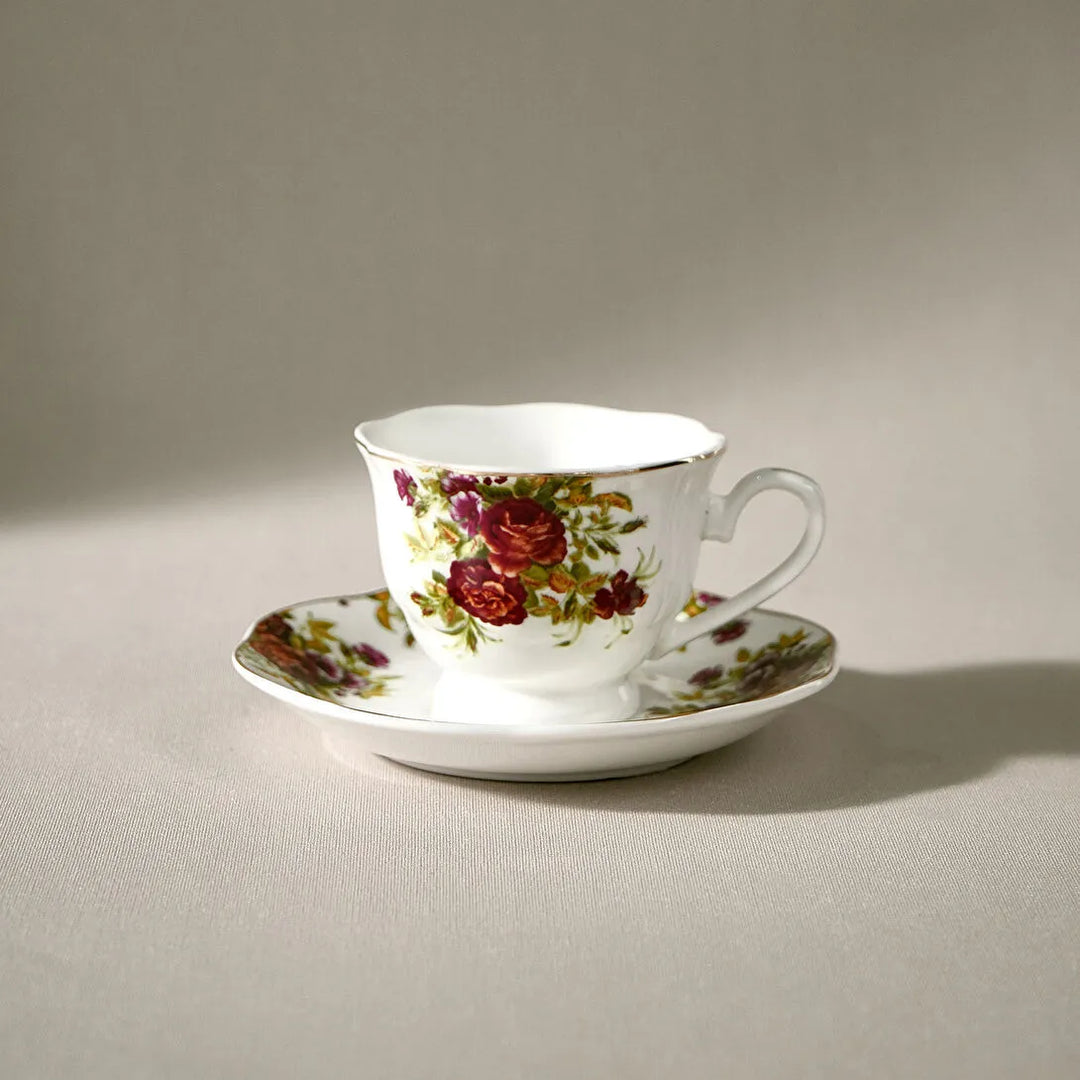 Karaca Asuman Espressosæt 12 Dele til 6 personer (80 ml) - Blomstret