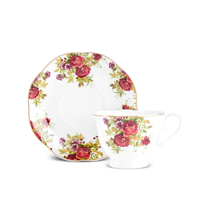 Karaca Asuman Espressosæt 12 Dele til 6 personer (80 ml) - Blomstret