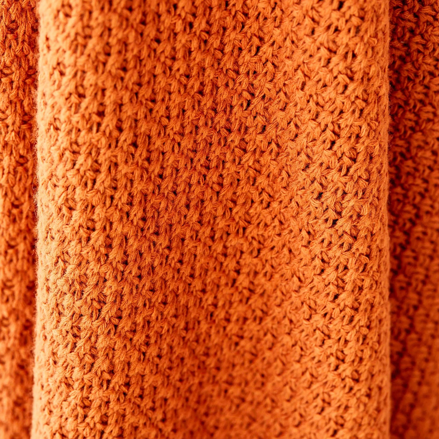 Karaca Home Back To Basic Kiremit Dobbeltseng Strikket Tæppe