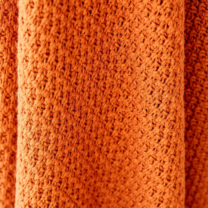 Karaca Home Back To Basic Kiremit Dobbeltseng Strikket Tæppe