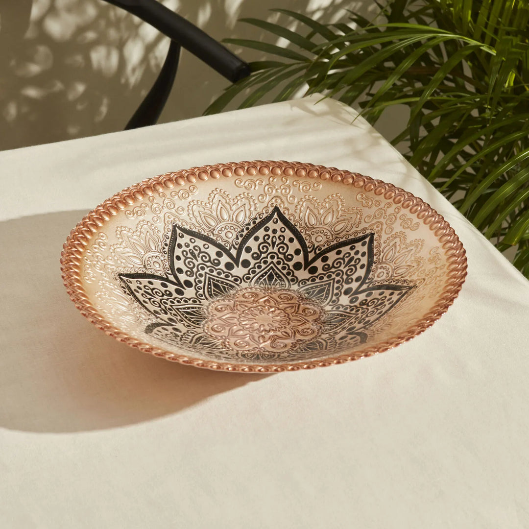 Karaca Home Alshiwa Dekorativ Tallerken – Brun, 33 cm