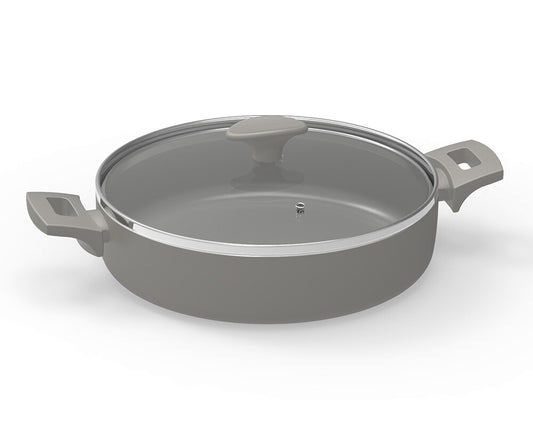 Michelino serveringspande med låg 28 cm – Alythia-serien, beige