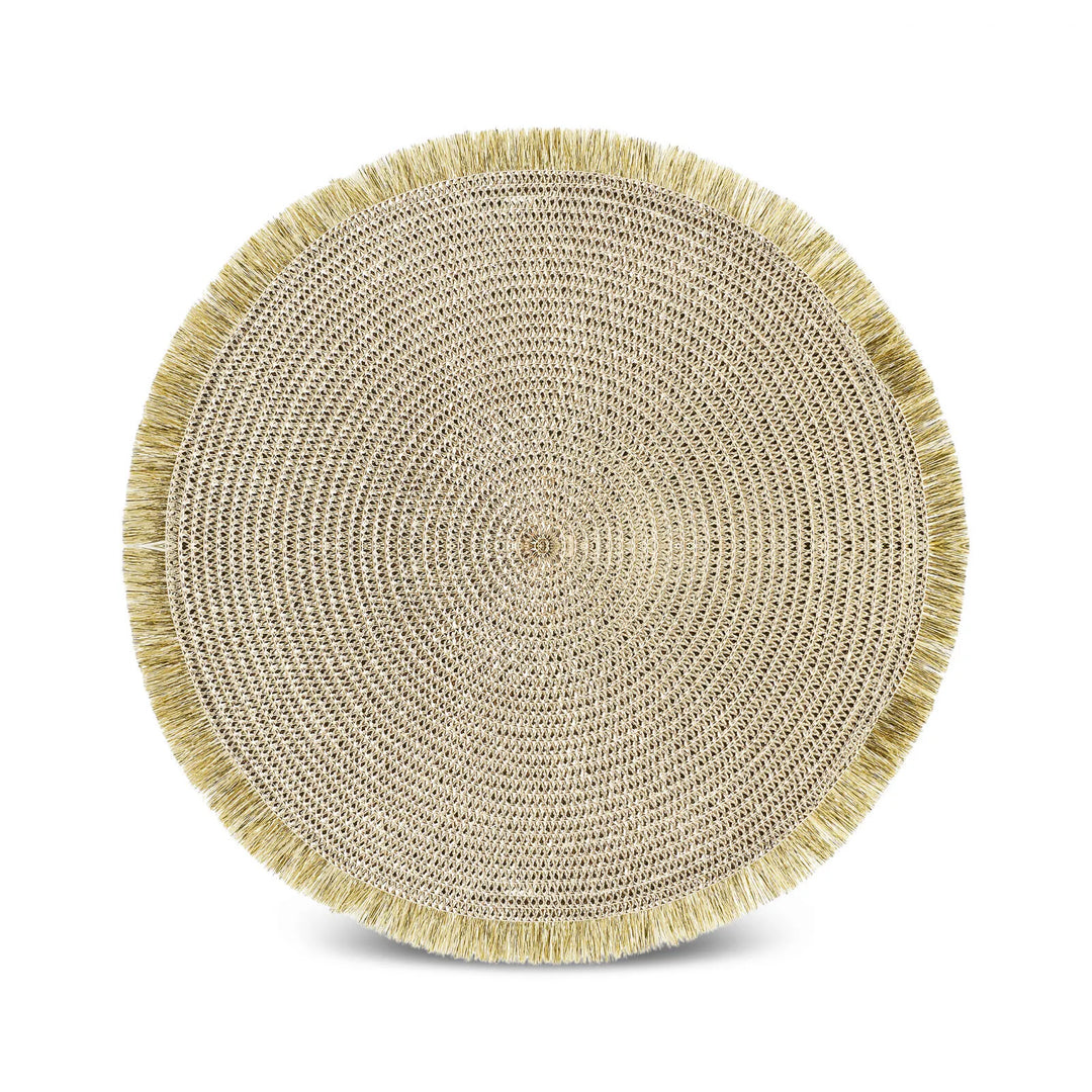 Karaca Kristina 2 dele Amerikansk dækkerserviet – Gold, 38 cm