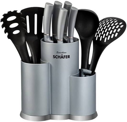 Schäfer 10-delt Knivblok – Sølv