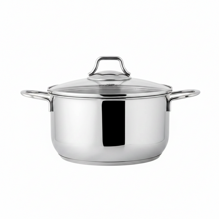Karaca - Kitchen Lover 2 i 1 Muslingegryde – 3,5 &amp; 2,5 liter | Ø20 cm | Rustfrit stål | 2 stk. |  3 dele