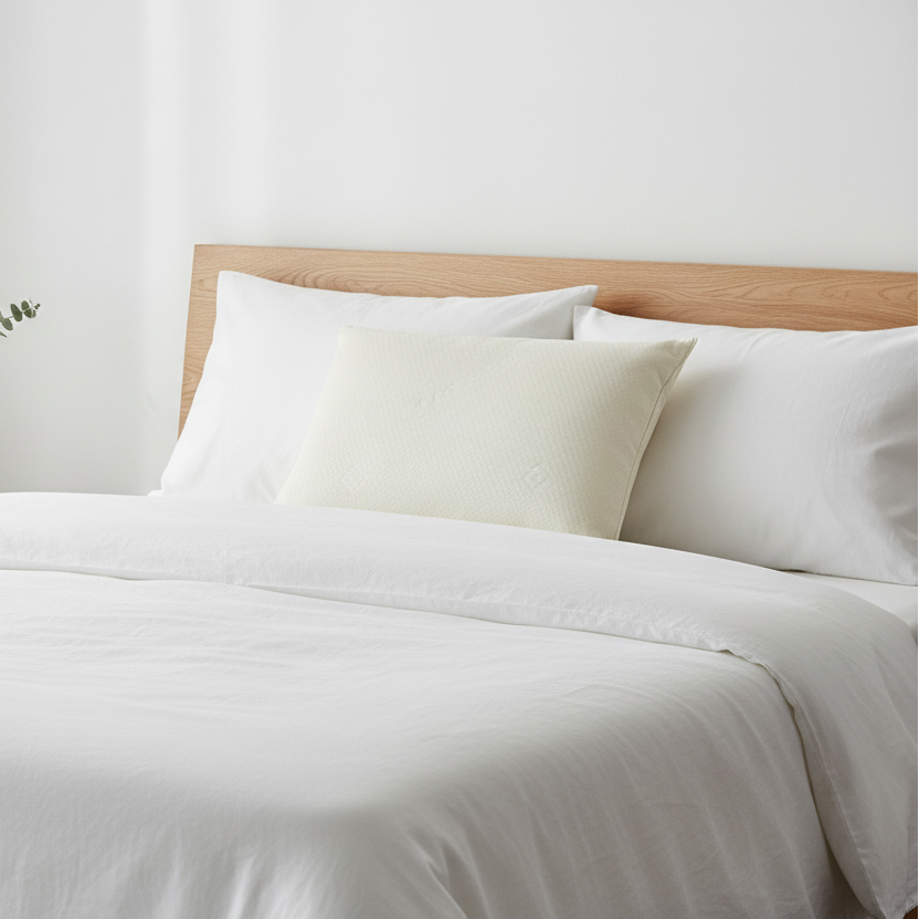Visco Moda - Viskose skum hovedpude - 50 × 70 cm | Memory Foam | Hvid