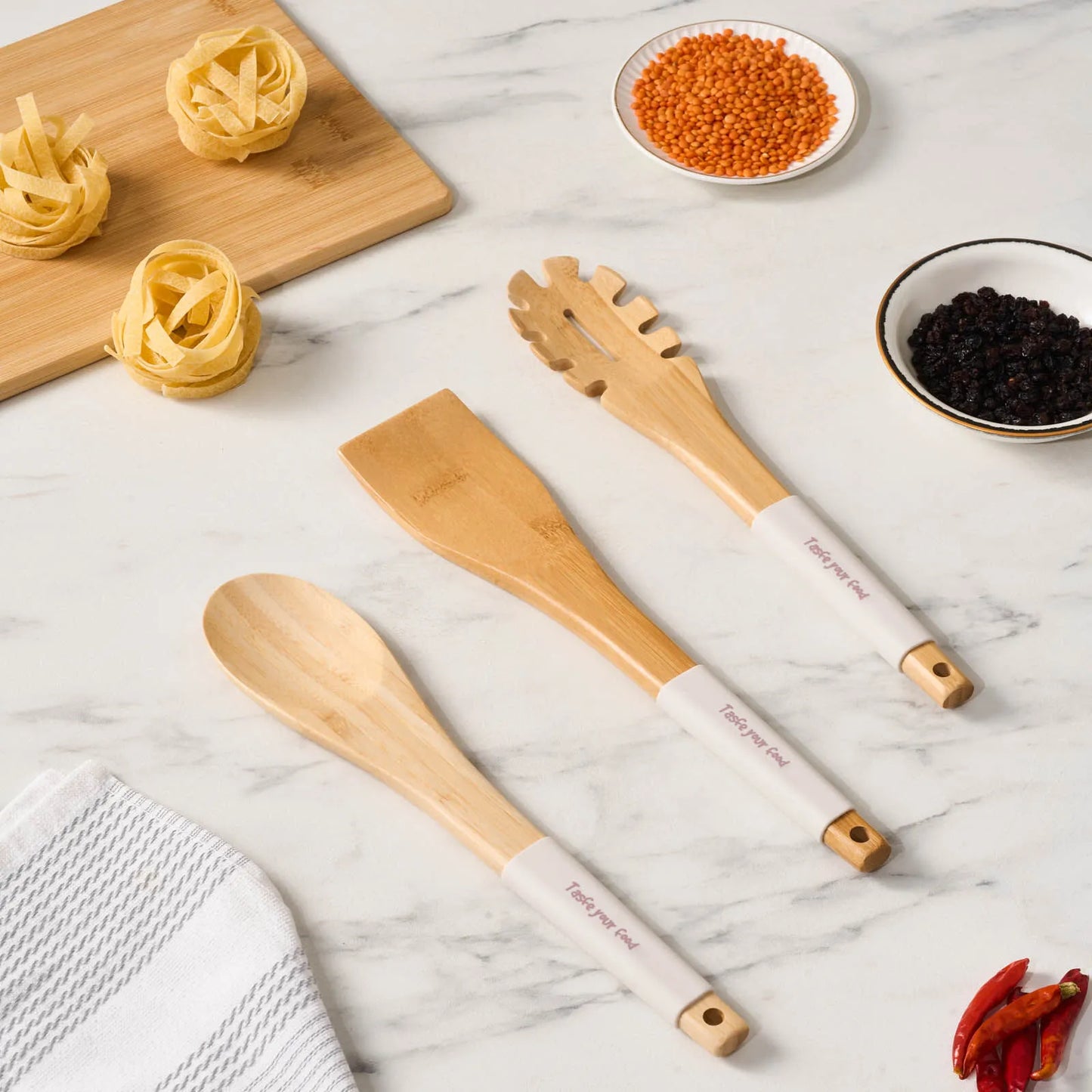 Crick Crack Harmony Serveringssæt i Træ – 3 dele – Træ