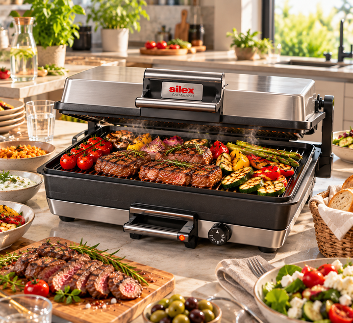 Silex - Multi Kontaktgrill med dyb bradepande (tepsi) - 2000W | 36 x 40 x 17 cm