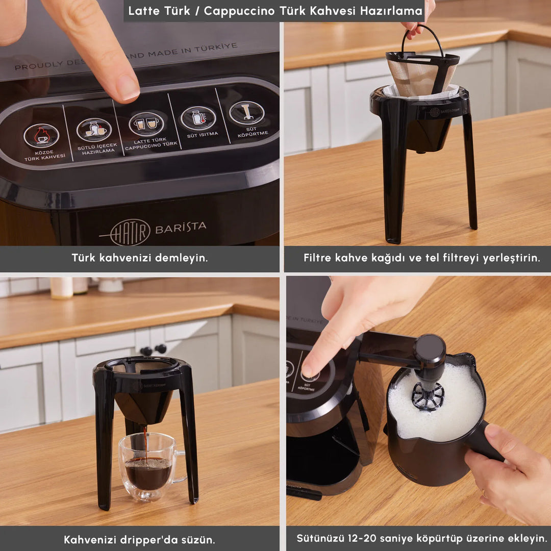 Karaca Hatir Barista Latte &amp; Tyrkisk Kaffemaskine - Space Gray