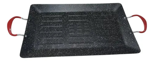 Grill og Stegeplade - Non-stick Belægning - 42 cm x 27 cm
