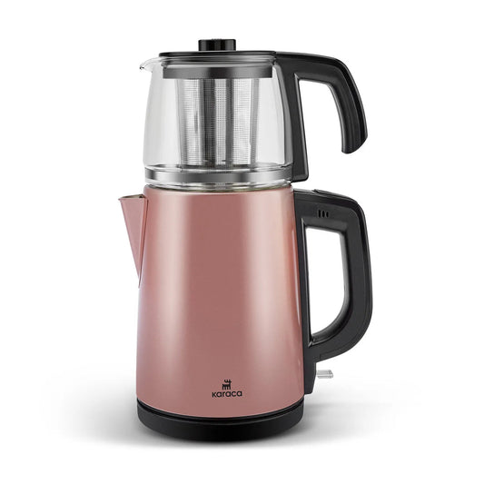 Karaca Elektrisk Temaskine 0,95 L + 1,8 L - Rosegold
