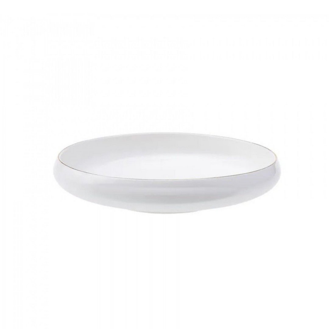 Porcelænssæt 6 Pers. 25 Dele Hvid m/Guldkant - Almina Mondo Gold Line