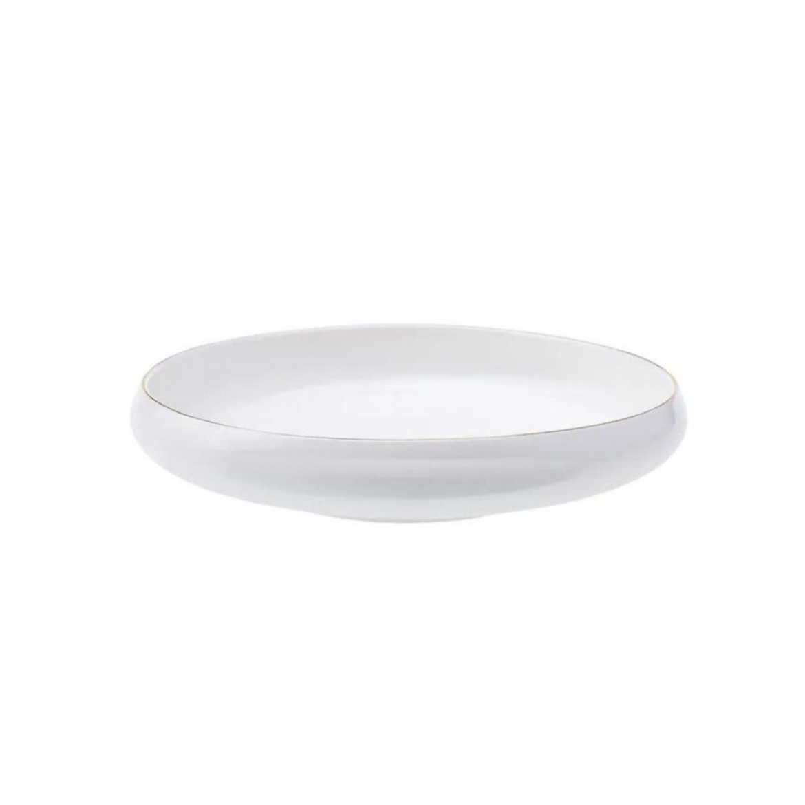 Porcelænssæt 6 Pers. 25 Dele Hvid m/Guldkant - Almina Mondo Gold Line