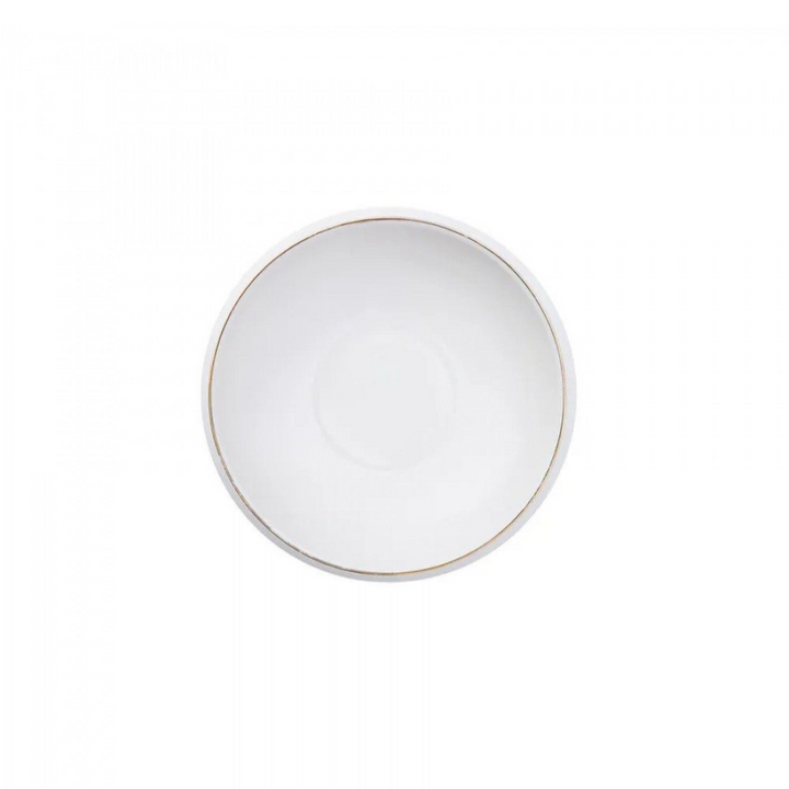 Porcelænssæt 6 Pers. 25 Dele Hvid m/Guldkant - Almina Mondo Gold Line