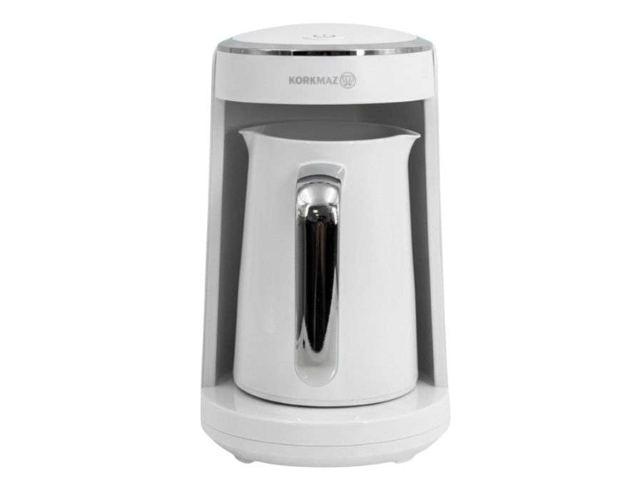 Korkmaz Keyif Türk Elektrisk Tyrkisk Kaffemaskine 480W - Vanilje/Sølv